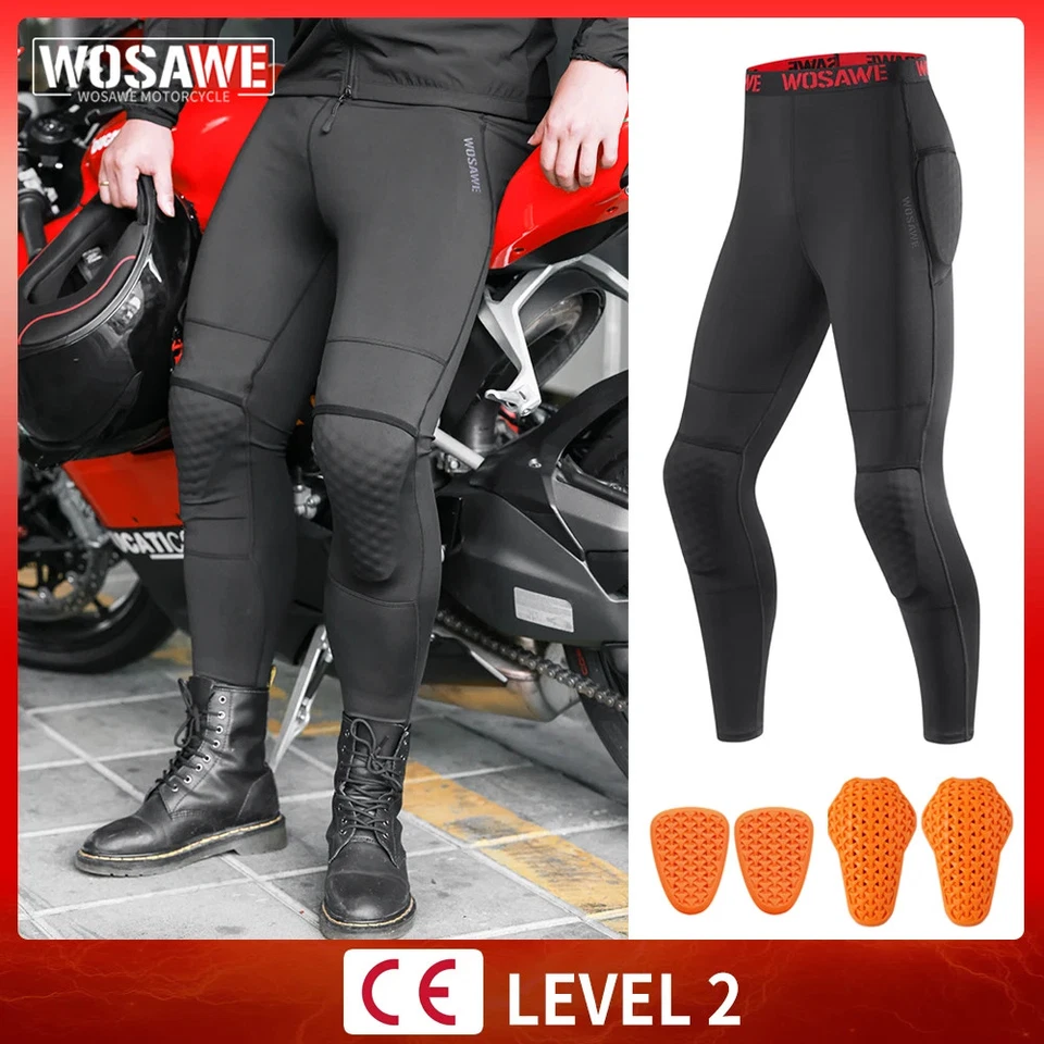 Pantalones protectores de verano para motocicletas carreras para hombre Pantalones blindados todoterreno de motocross Foto 3 de 4