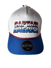 Captain America Genuine Marvel Blue Snapback Hat Cap Mens One Size