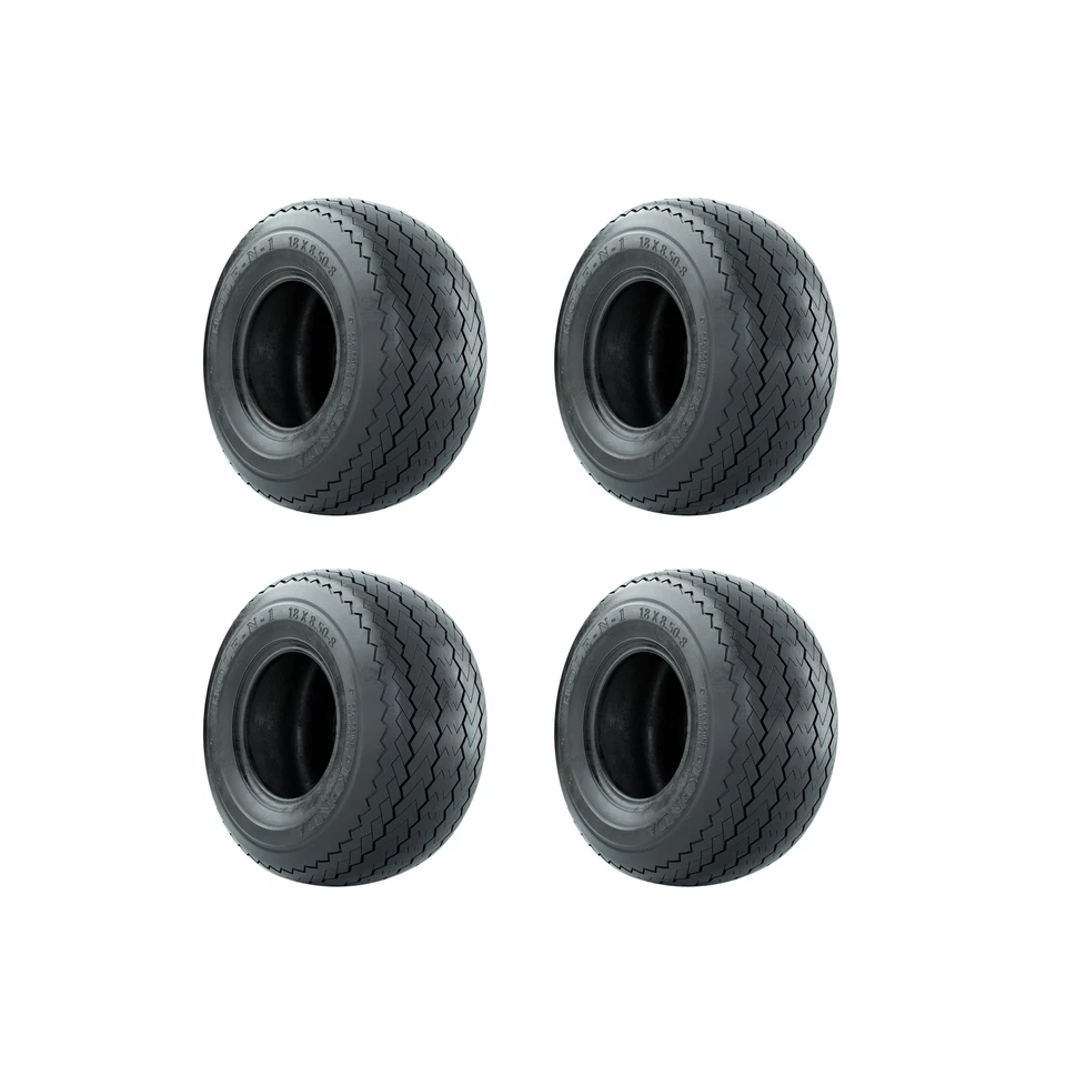 Set of 4 - 18x8.50-8 Kenda Hole-N-1 Stock Sawtooth Golf Cart Tires (ONLY) - Image 4 of 4