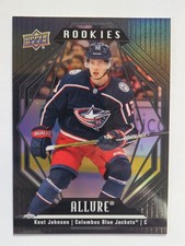 2022-23 Upper Deck Allure - Rookies Kent Johnson #144 Black Rainbow (RC)