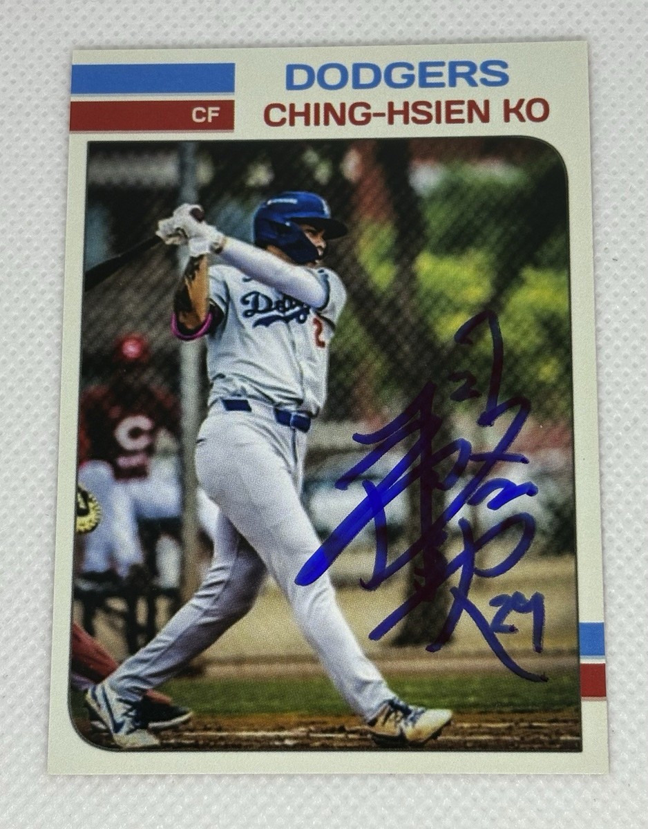 Ching-Hsien Ko Signed Rookie Card 1st Autograph Los Angeles