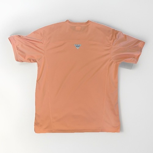 Columbia PFG OMNI-SHADE orange/lachsfarbenes kurzärmliges Herrenhemd Größe Medium - Bild 6 von 8