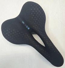 Selle San Marco Unisex Bioaktive Trekking Gel Saddle, 164mm Width, Black Suede
