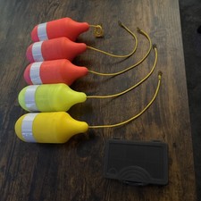 5 pennarelli bottiglia carpa Avid - arcobaleno euro strappo pesca pubblica - pesca carpa