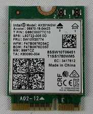 Intel AX201NGW  Wi  Fi 6E  Bluetooth 5.2 Module  M.2 2230  5W10V25774