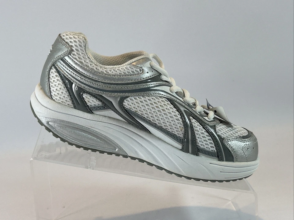 Fila Sculpt-N-Tone Rocker Shoes Women's US 6 White Silver Color Toning New - Image 4 of 4