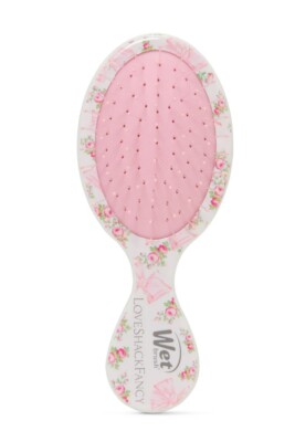 LOVESHACKFANCY X WET BRUSH Pink and Blue Elastic Ponytail Flowers Set NWT LoveShackFancy X The Wet Brush Paddle ? Love Shack Fancy  main image 4