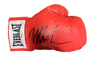 Mike Tyson Signed Everlast Boxing Glove (Tri Star Holo) Iron Mike Tyson Signed Everlast Boxing Glove (Tri Star Holo) Iron