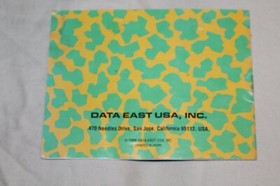 Nintendo NES Cobra Command Instruction Manual ONLY