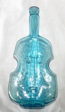 VINTAGE LIGHT BLUE LV VIOLIN SHAPED BOTTLE 9....