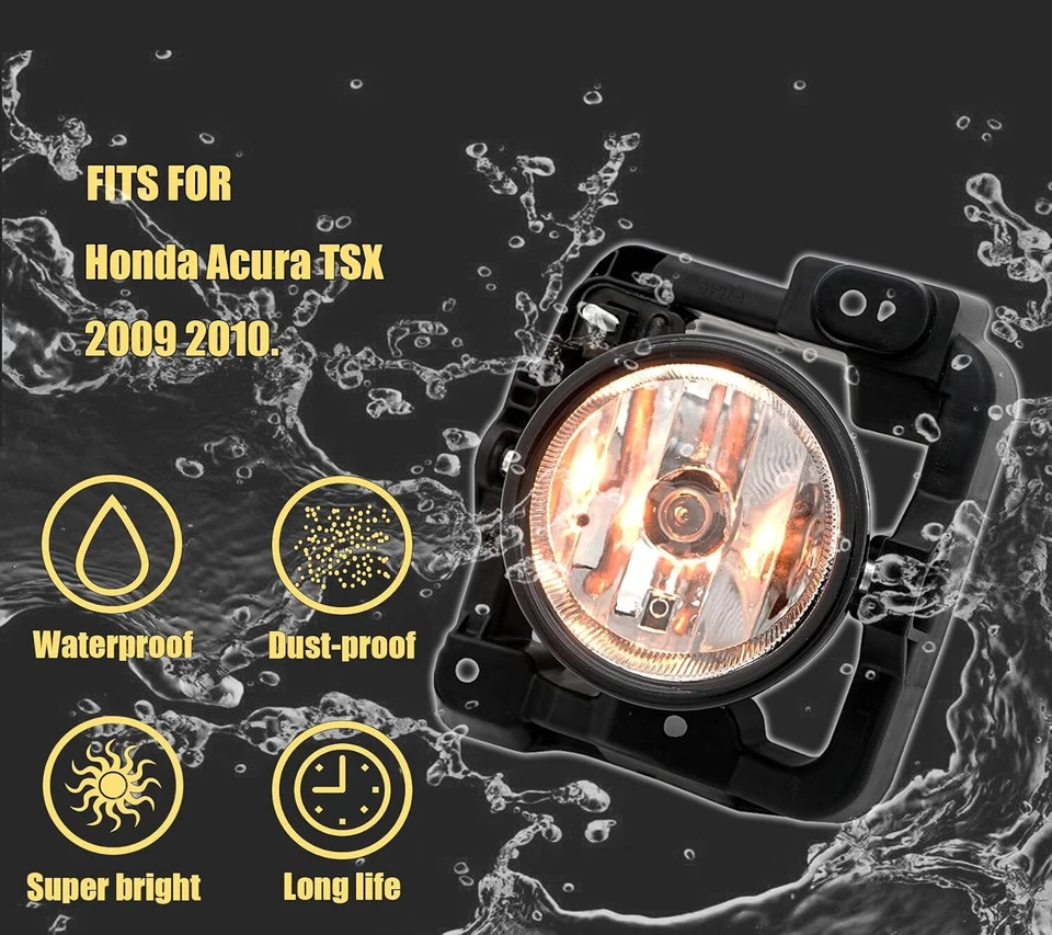 2 piezas luz antiniebla izquierda+derecha para Acura TSX 2,4-3,5 L 2009 2010 con cubierta NUEVO Foto 2 de 4