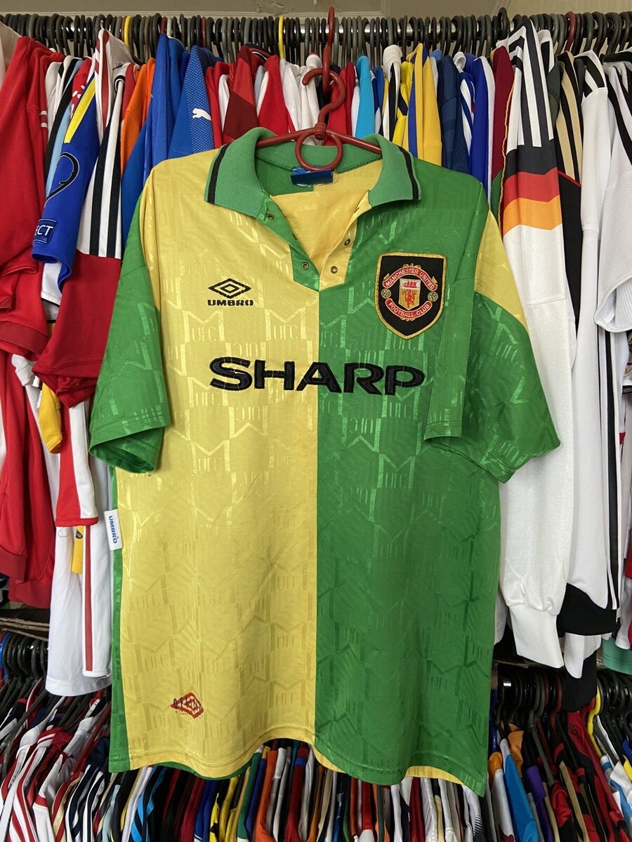 MANCHESTER UNITED 1992 1994 AWAY SHIRT JERSEY UMBRO sz XL MANCHESTER UNITED 1992 1994 AWAY SHIRT JERSEY UMBRO sz XL