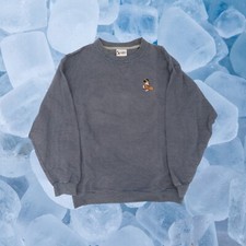 Vintage Mickey Mouse Baseball Disney Store Embroidered Henley Shirt Mens M