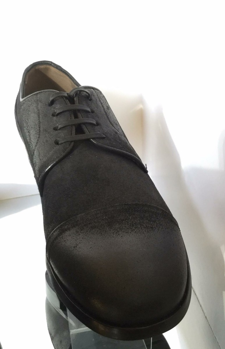 NEW DOLCE & GABBANA Men\'s Black Velour Cap Toe Lace Up Shoes NEW DOLCE & GABBANA Men main image 3