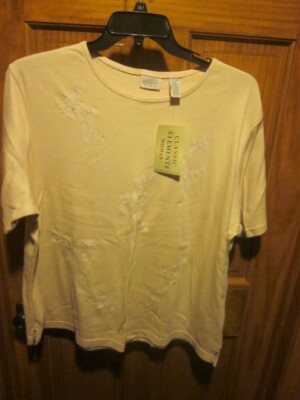 NWT CLASSIC ELEMENTS Woman 100% Cotton PINK Blouse, Size 20-22W SEARS