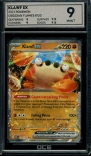 2023 Pokemon Obsidian Flames #120 Klawf EX Graded OCE 9 Mint