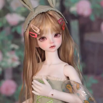 Lovely 1/4 BJD Doll SD Resin Joint Eyes Face Makeup Girl Female Bare Doll Gift