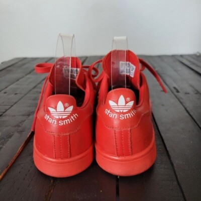 Adidas Stan Smith x Raf Simons Bright Red Sneakers Shoes Men\'s 6.5 Low Top Raf Simons x Adidas Stan Smith  main image 4