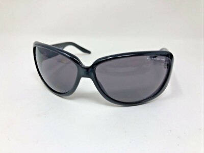 Armani Exchange Black Oversized Women\'s Sunglasses with Gray Lenses Vintage Armani Exchange Women Oversized Sunglasses ~ Black  main image 4
