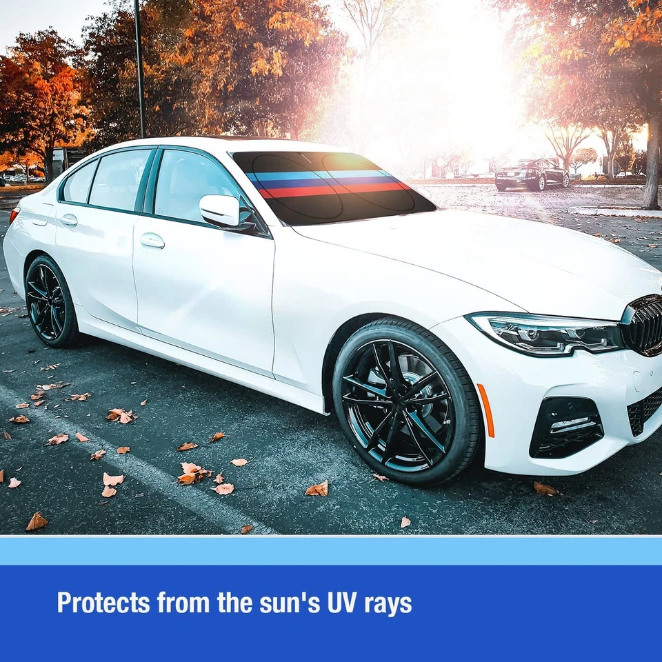 Parabrisas delantero plegable protector UV para BMW X1/X3/X5/X6/X7 Foto 3 de 4