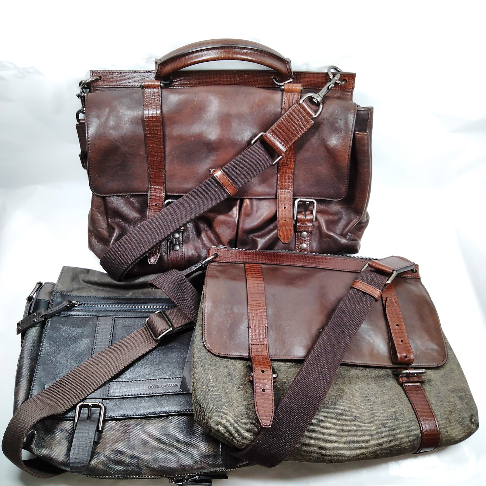 D & G Shoulder Bag Shoulder Bag 3 set Black Leather 3750186 eBay