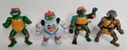 4 Vintage TMNT Teenage Mutant Ninja Turtles Action Figures 1988-1930