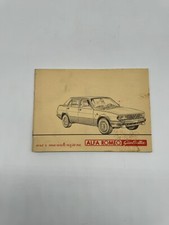 Libretto Uso E Manutenzione Alfa Romeo Giulietta