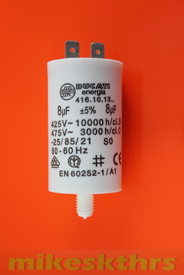 8D-KBS 8uF 8µF 450V Anlaufkondensator Motorkondensator Ducati vers. DHL 