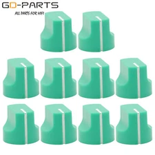 16x15mm Plastic Pointer Knob For Mixer DJ Guitar AMP Effect Pedal Stompbox Green
