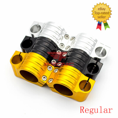 Universal CNC Fork Clip Ons Handlebar Heads Mount Clamp Regular/Riser 10 Degrees
