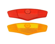 F&R Bicycle Wheel Spoke Reflector Set Amber/Red.