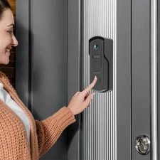 2K FHD WiFi Doorbell Smart Doorbell with Camera 110?? Wide-Angle IP65 Waterproof