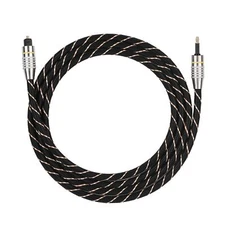  To Mini Plug 3.5mm Optical Fiber Digital Audio Cable SPDIF Gold Plat Fit