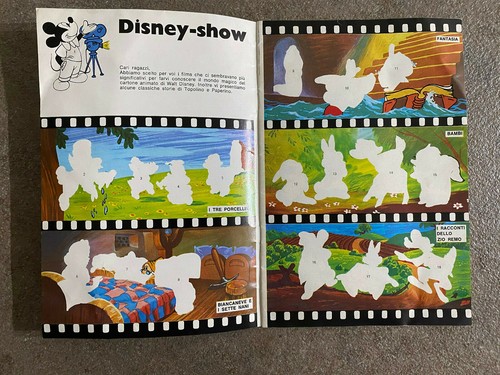 ALBUM DI FIGURINE DISNEY SHOW ED.LAMPO DEL 1977 VUOTO BUONO - Foto 3 di 9