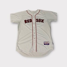 White Majestic Boston Red Sox Shane Victorino Jersey Men's Size 48 XL Signed