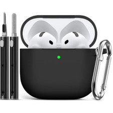For Airpods 4 Case Cover 2024 with Cleaner Kit,Rugged TPU Protective Case,Campin