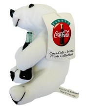 VTG 1993 Coca-Cola Polar Bear Plush Stuffed Animal Coke Play By Play NOS 6  