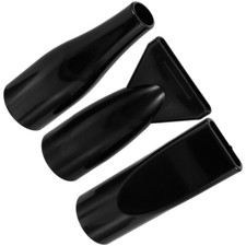 3PCS Hair Dryer Drying Nozzle Hair Styling Tool Reusable Blow Flat Narrow Black