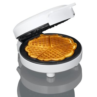 6x Melissa Waffeleisen 1200W Edelstahl Weiß Maker Automat Antihaftbeschichtung 
