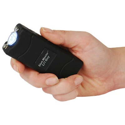 SAFETY TECHNOLOGY LIL Guy Stun Gun Black 60 Mill Rechargeable LED Flashlight Self Defense Holster