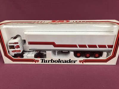 Louis Surber 1/43 Renault 370 Turboleader Tractor + Fridge 3Axle Trailer Wht NIB
