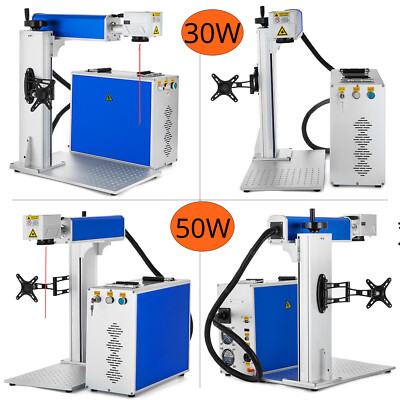  VEVOR 20W 30W 50W Raycus Fiber Laser Marking Machine with Accessories Combo