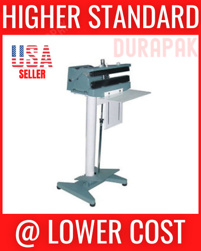 24" AIE Constant Heat Foot Sealer w/ Double Jaw and Beeper Heat Seal Foil Film - 第 1/5 張圖片