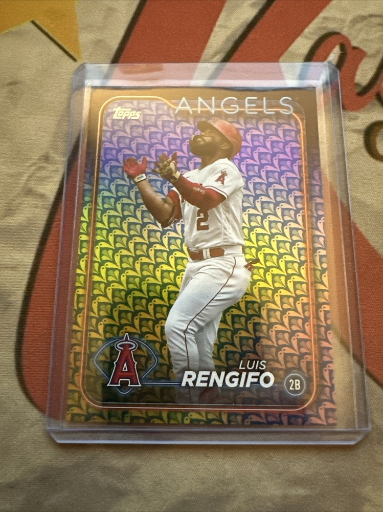 2024 Topps Baseball Luis Rengifo Holiday Foil Hearts #159
