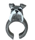 RESIN SCHNAUZER RING, approx. size 6/7, Somewhat Flexible/Adjustable — photo 7