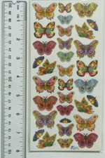 Violette Collection - GOLDEN BUTTERFLIES - Sheet of Butterfly Stickers C67