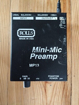 ROLLS MP13 Mini-Mic Preamp