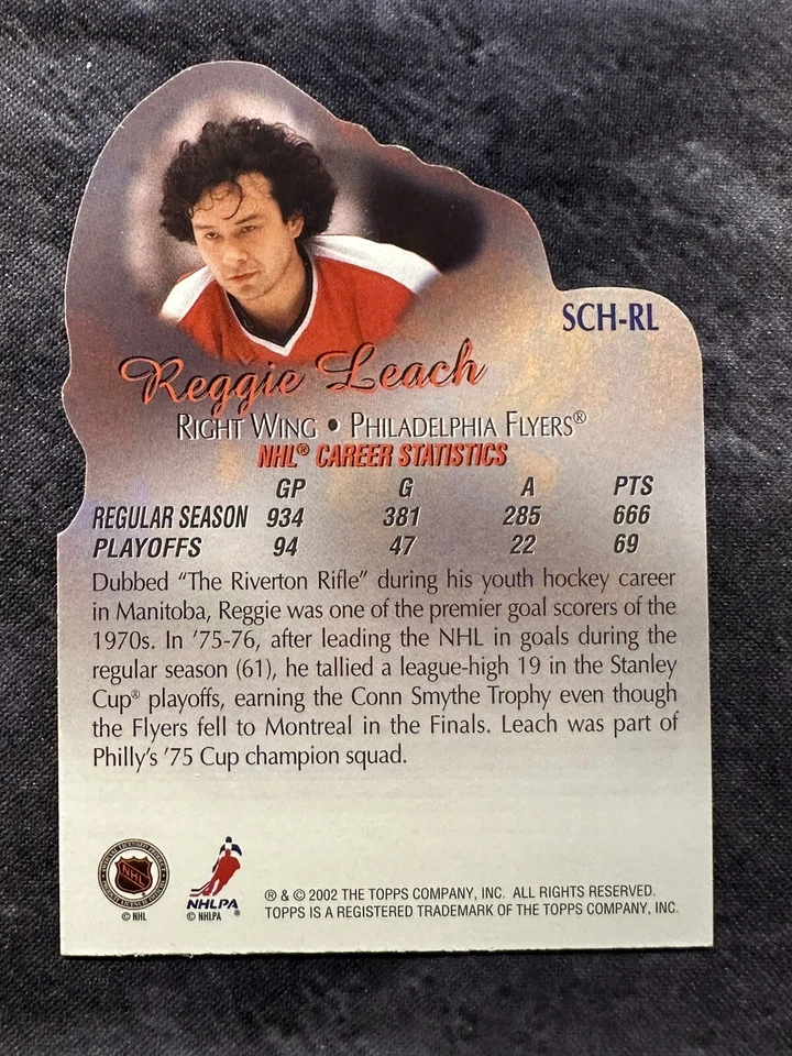 2002-03 Topps Stanley Cup Heroes SCH-RL Reggie Leach Philadelphia Flyers - Image 2 of 2