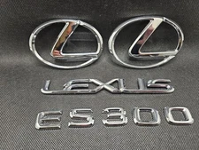 2004 2005 2006 Lexus ES300 ES 300 Sedan Front & Rear Emblem Set OEM