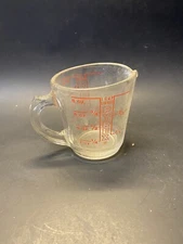 Vintage Original 1950s Pyrex 1 Cup Liquid Measuring Cup 